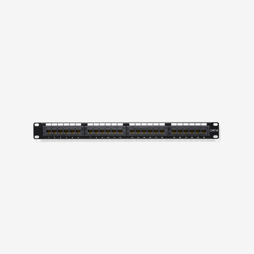 Premium-Line Cat 6 1U UTP Patch Panel, 24 Ports